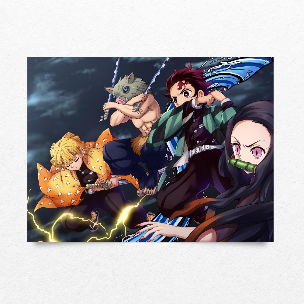 تصویر $پوستر شیطان کش demon slayer poster شماره 2