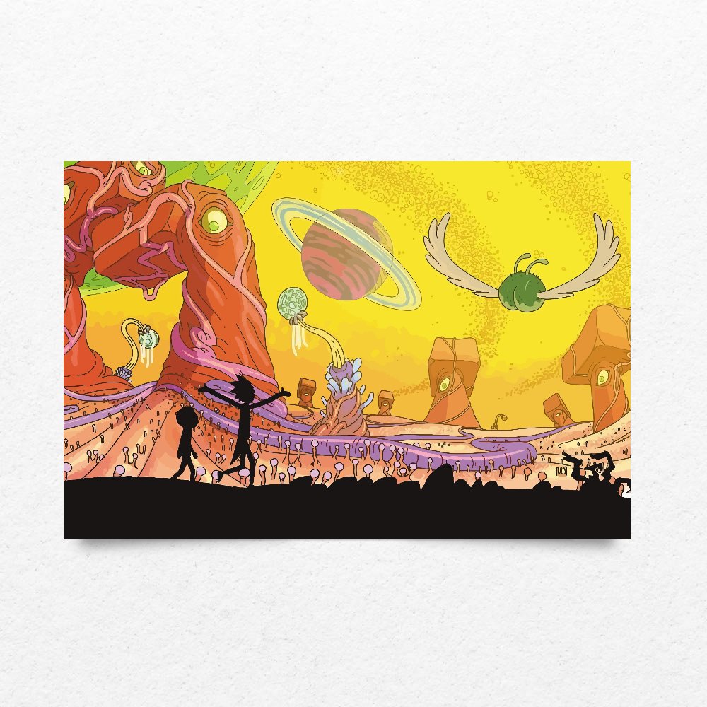 تصویر $پوستر ریک و مورتی rick and morty poster شماره 1