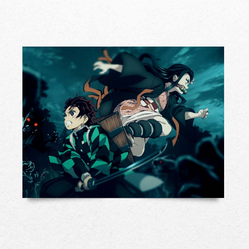 تصویر $پوستر شیطان کش demon slayer poster شماره 2