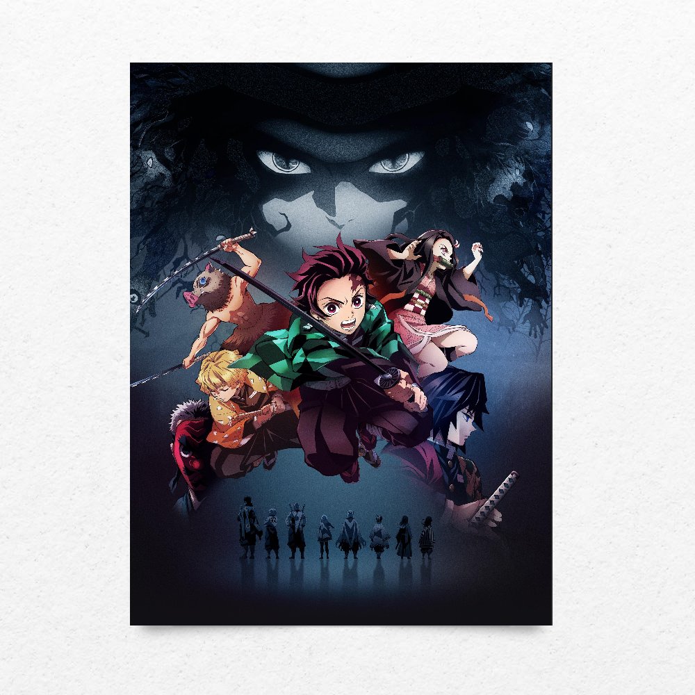 تصویر $پوستر شیطان کش demon slayer poster شماره 2