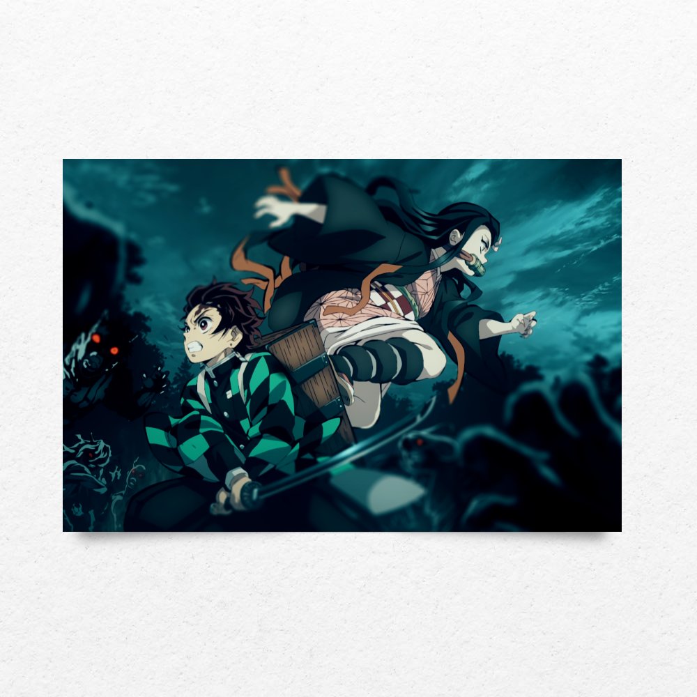 تصویر $پوستر شیطان کش demon slayer poster شماره 1