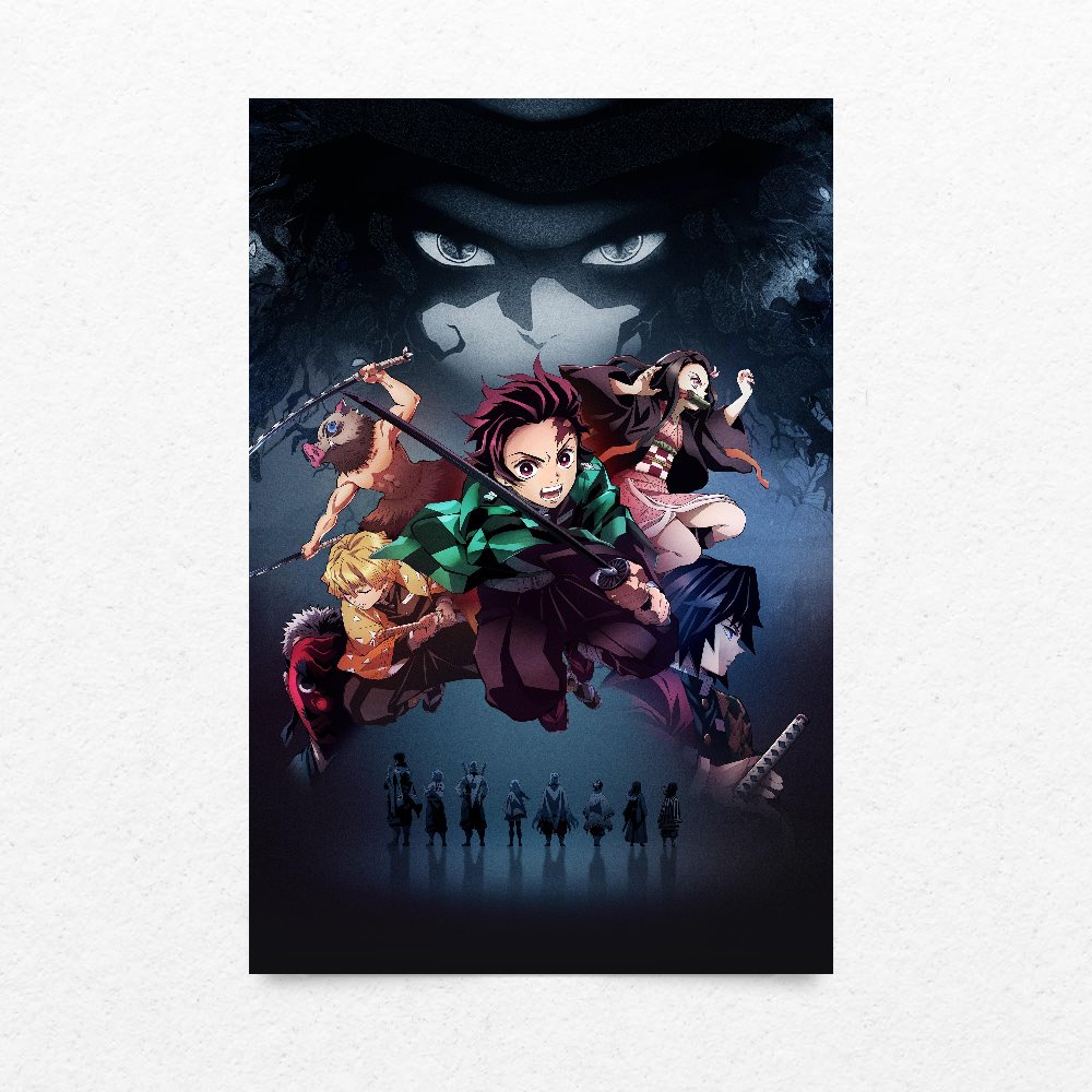 تصویر شماره ۱ محصول پوستر شیطان کش demon slayer poster